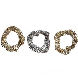 Three (3) unbranded chains